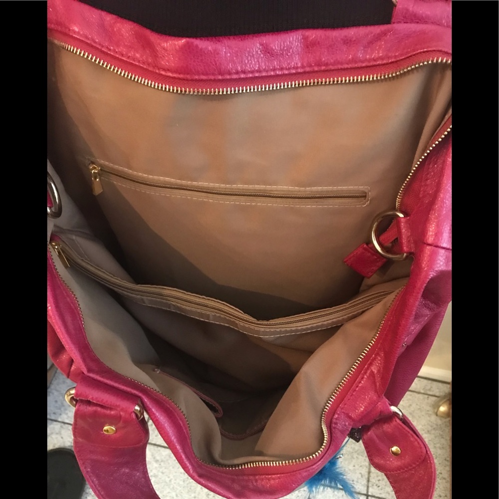 Euc Coco Since 1971 Raspberry Tote - image 7